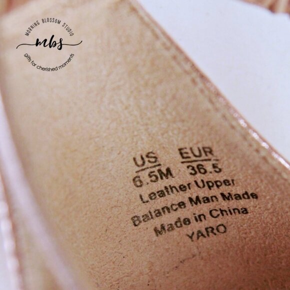 Sam Edelman Yaro Ankle Strap Block Heel Sandals Rose Gold Women 6.5 - Picture 12 of 14